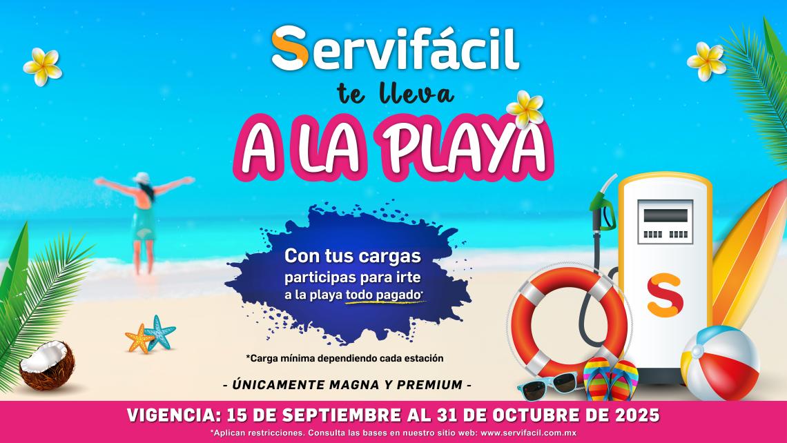 Servifacil te lleva a la playa